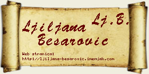 Ljiljana Besarović vizit kartica